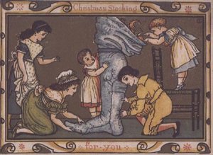 Diseño de tarjeta de Navidad de Walter Crane